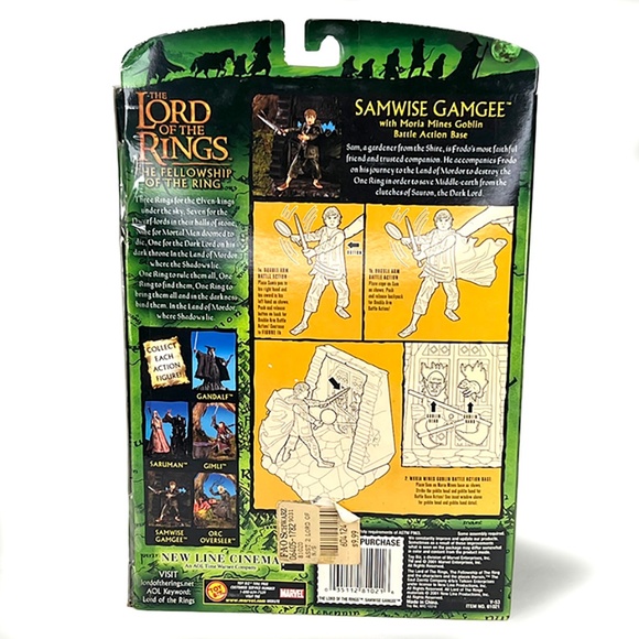 Lord of the Rings "Fellowship" Vintage Samwise Gamgee Action Figure - Picture 2 of 3